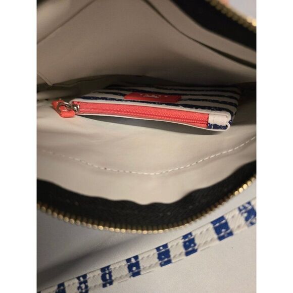 Scout Navy & White Striped Crossbody Bag With Mini Pouch coin purse - Picture 5 of 9